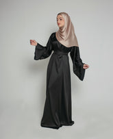 Armani Silk Sofi Abaya in Black